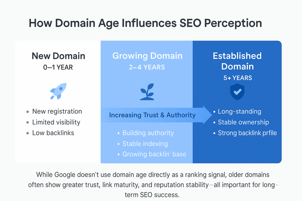 How Domain Age Influences SEO Perception